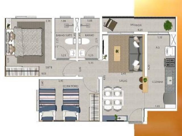 #1034 - Apartamento para Venda em Limeira - SP - 2